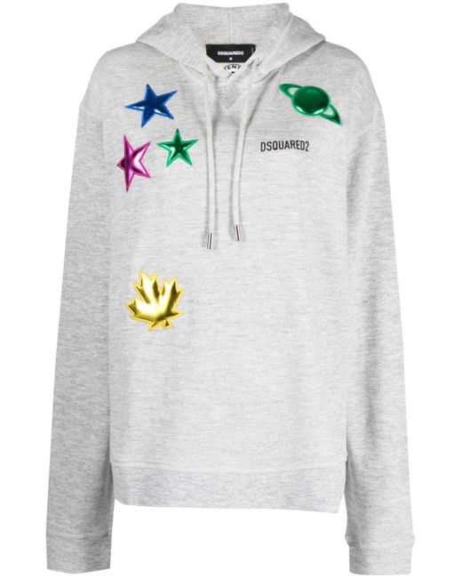 Dsquared2 Cool patch-detail hoodie