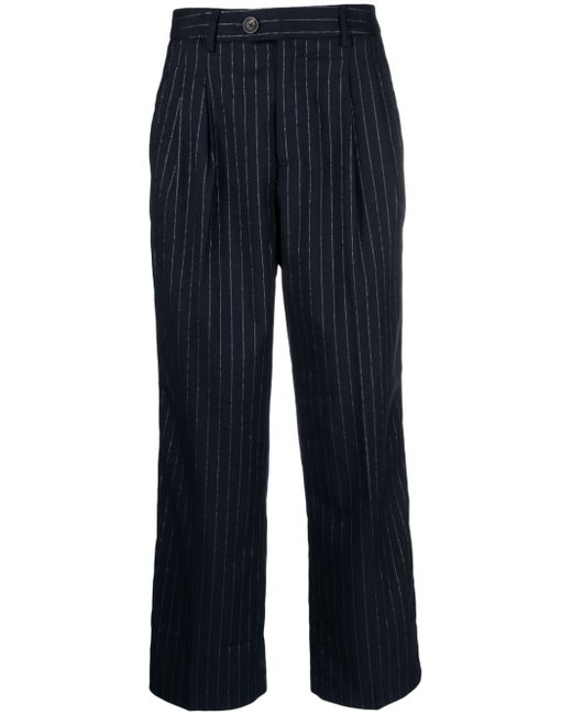 Scotch & Soda pinstripe-pattern straight-leg trousers