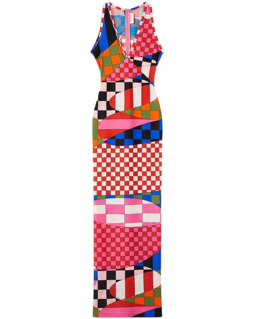 Pucci Giardino-print long dress