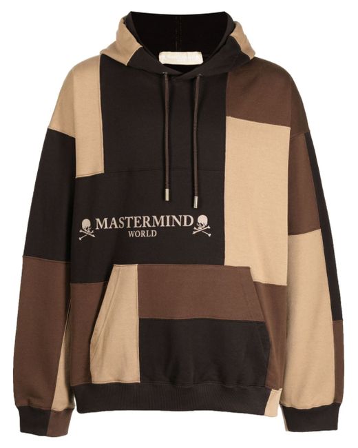Mastermind World colour-block cotton hoodie
