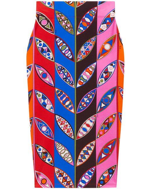 Pucci abstract-print pencil skirt