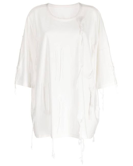 Y's fringed-detail top