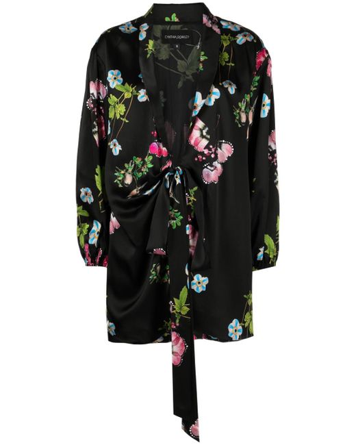 Cynthia Rowley floral-print wrap dress