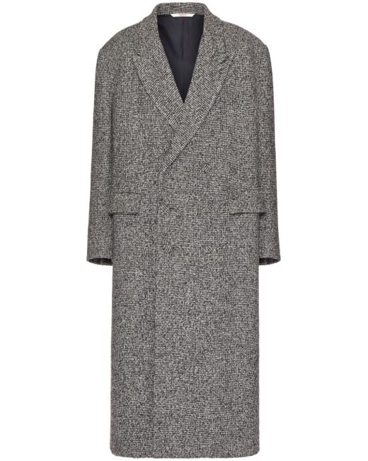 Valentino Garavani double-breasted wool-cashmere blend tweed coat