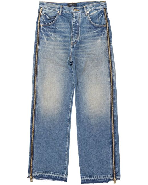 Purple Brand P018 zip wide-leg jeans
