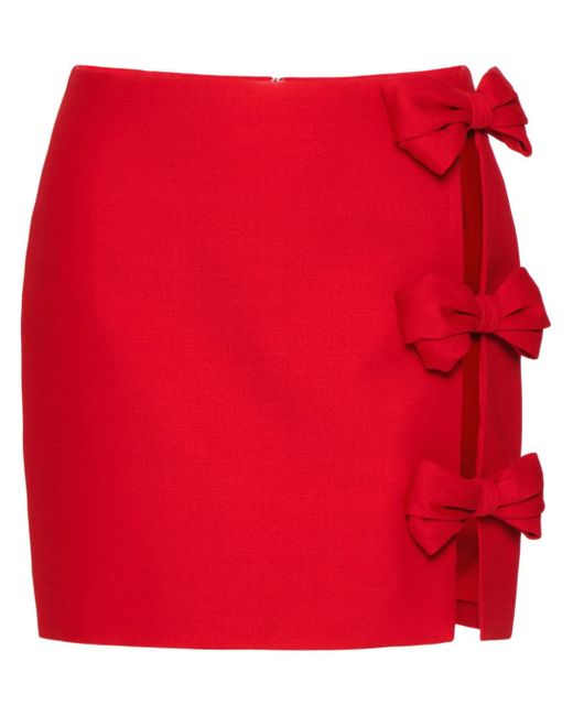 Valentino Garavani Crepe Couture bow-detail miniskirt