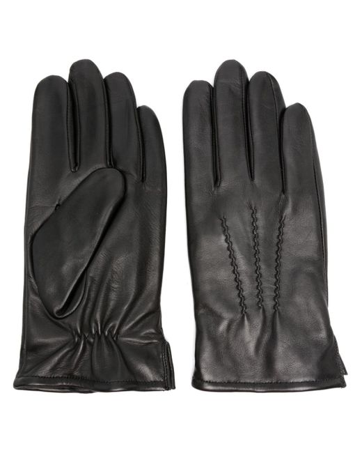 Karl Lagerfeld decorative-stitching leather gloves