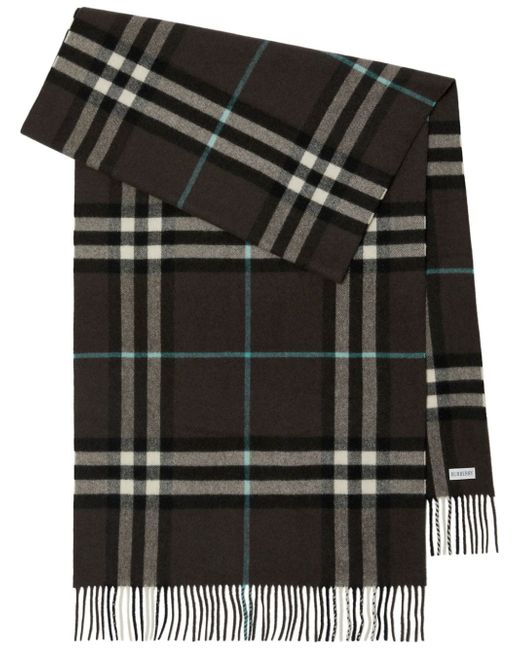 Burberry checked fringed-edge scarf