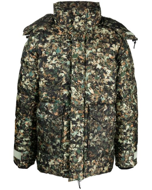 The North Face 73 leaf-print padded jacket