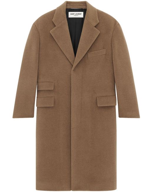 Saint Laurent single-breasted long coat
