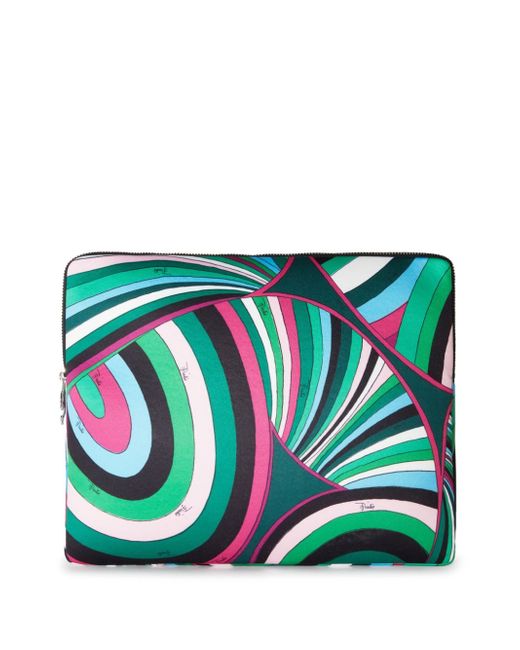 Pucci Marmo-print laptop case