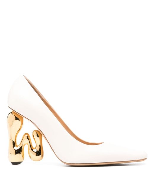J.W.Anderson 105mm sculpted-heel leather pumps