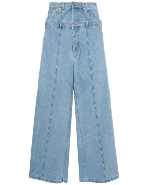 Rokh high-waisted wide-leg jeans