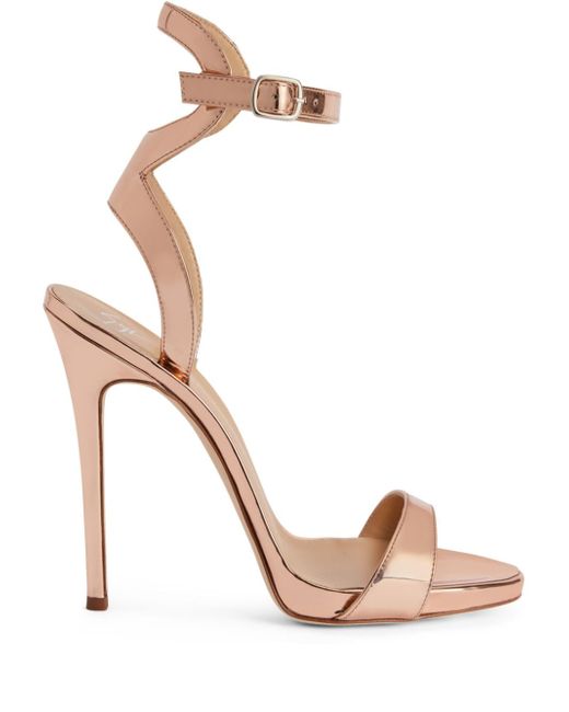 Giuseppe Zanotti Design Gwyneth 120mm metallic sandals