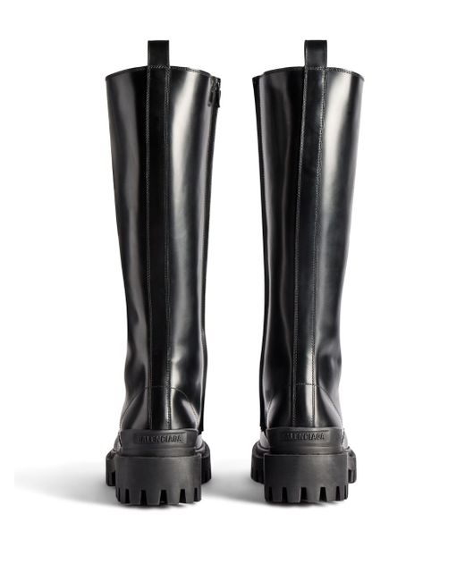 Balenciaga polished-finish leather boots