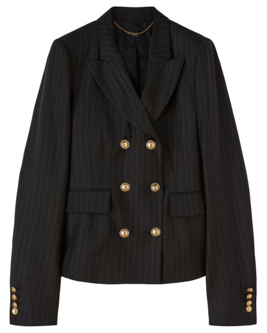 Palm Angels pinstripe double-breasted wool blazer