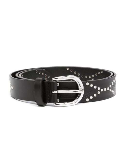 Marant studded leather belt