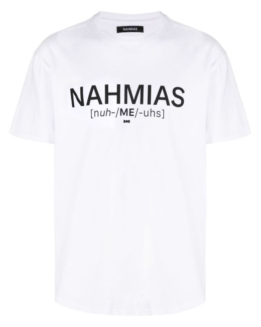 Nahmias logo-print T-shirt