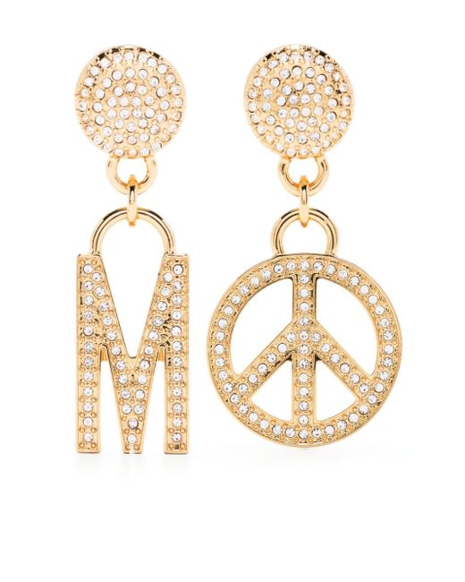 Moschino crystal-embellished earrings