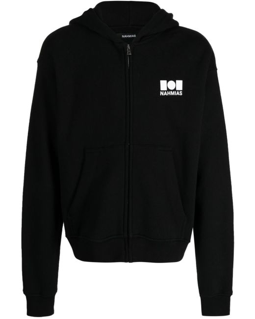 Nahmias logo-print hoodie