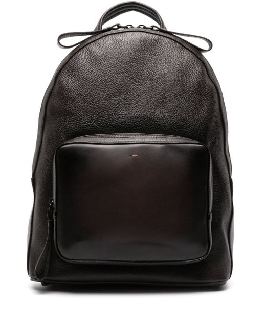 Doucal's tumbled leather backpack