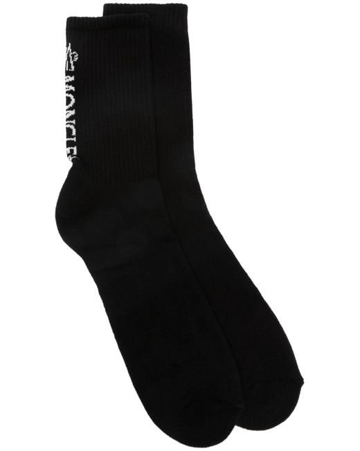 Moncler intarsia-knit logo socks
