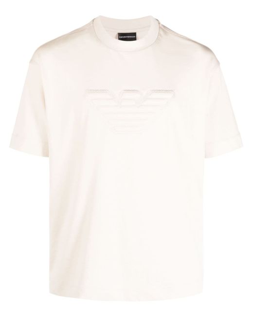 Emporio Armani embossed-logo T-shirt