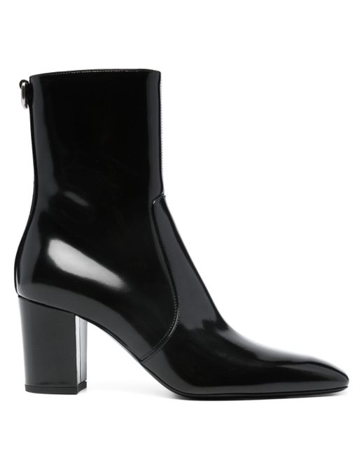 Saint Laurent XIV 80mm leather ankle boots