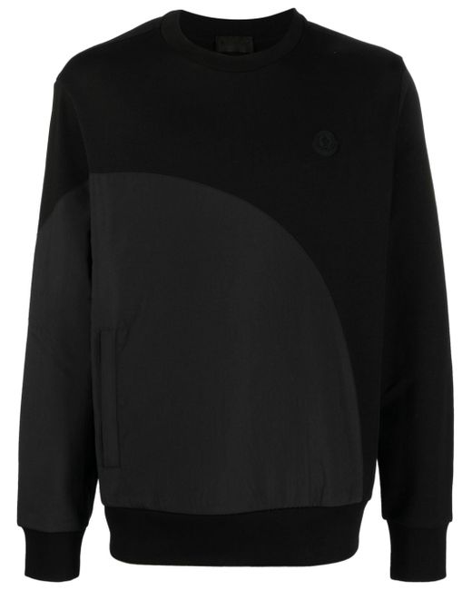 Moncler rubberised-logo fleece sweatshirt