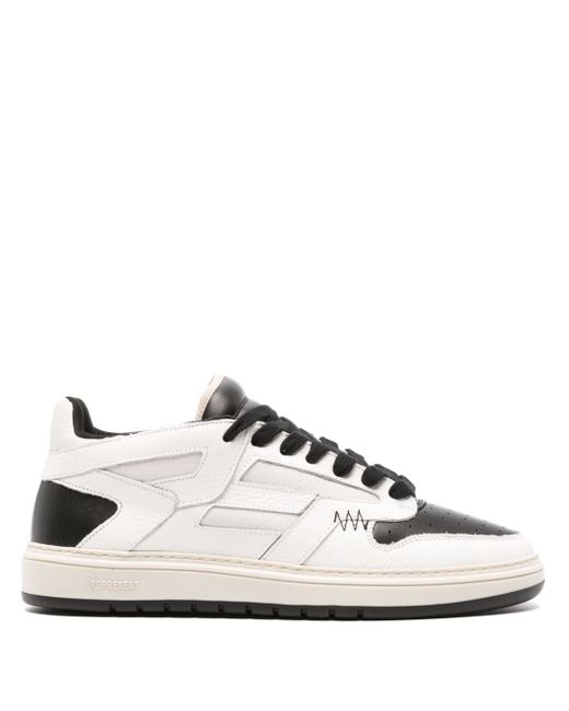 Represent panelled leather sneakers
