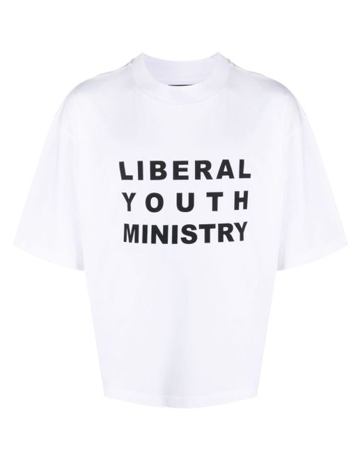 Liberal Youth Ministry slogan-print T-shirt
