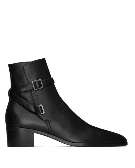 Saint Laurent Jodhpur 45mm leather boots