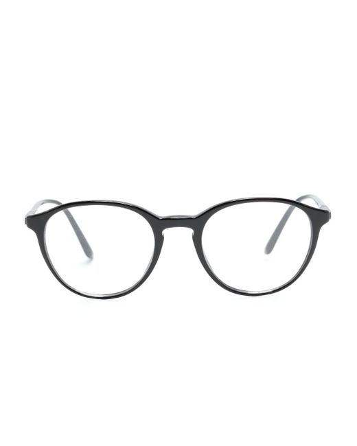 Giorgio Armani logo-print round-frame glasses