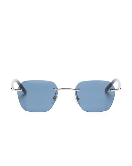 Montblanc rimless square-frame sunglasses