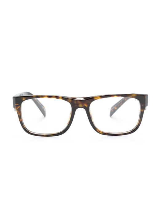 Prada tortoiseshell-effect square-frame glasses