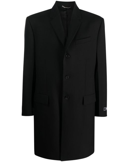 Versace tailored virgin-wool coat