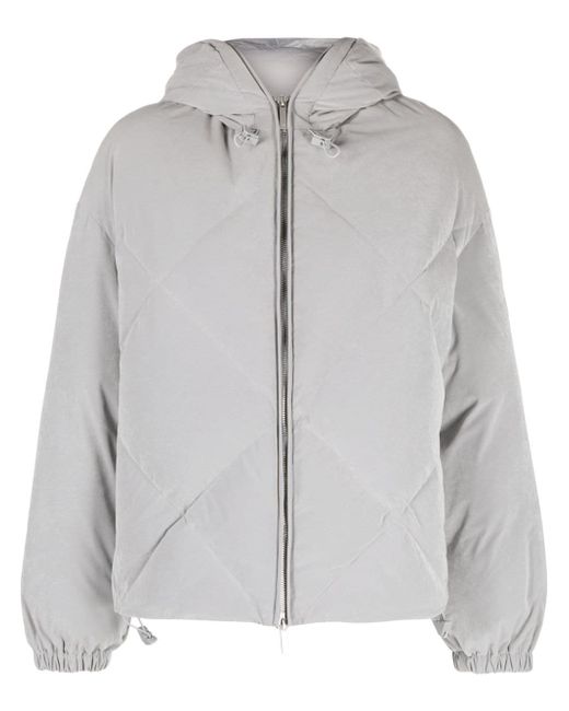 Emporio Armani quilted hooded jacket