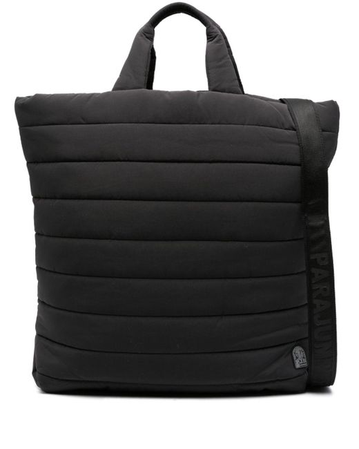 Parajumpers logo-patch quilted tote bag