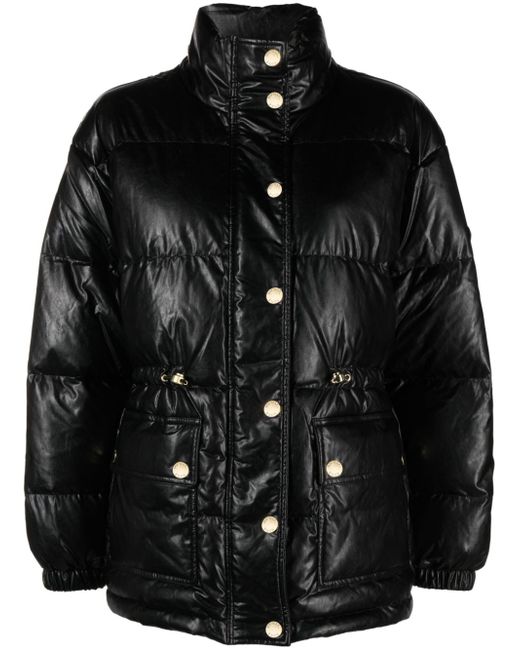 Michael Michael Kors faux-leather puffer jacket
