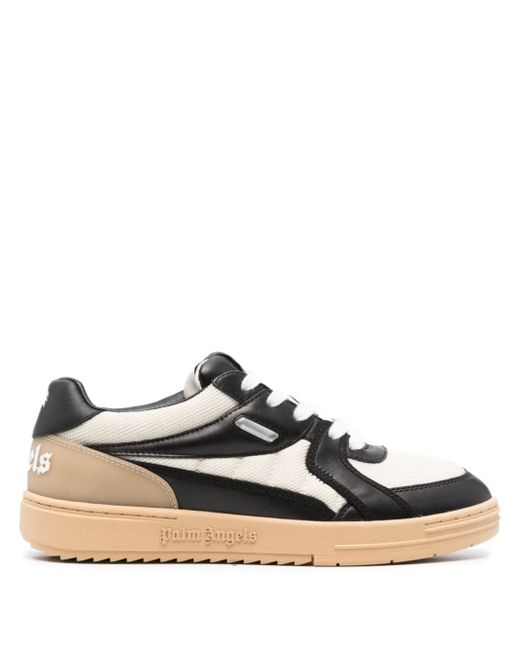 Palm Angels University panelled leather sneakers