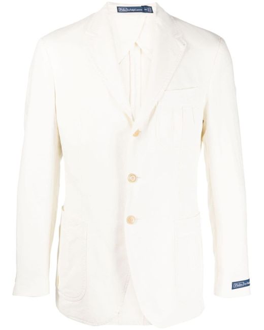 Polo Ralph Lauren single-breasted cotton-blend blazer