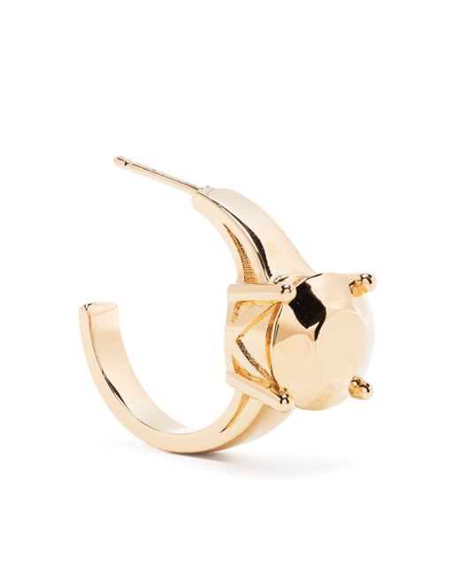 In Gold We Trust Paris faux-ring hoop earring
