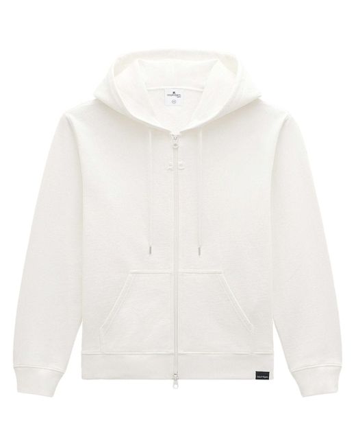 Courrèges logo-patches zip-up hoodie