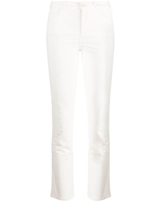 Paige mid-rise cropped trousers