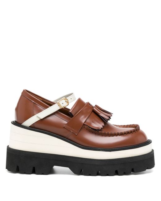 Undercover 90mm panelled loafers