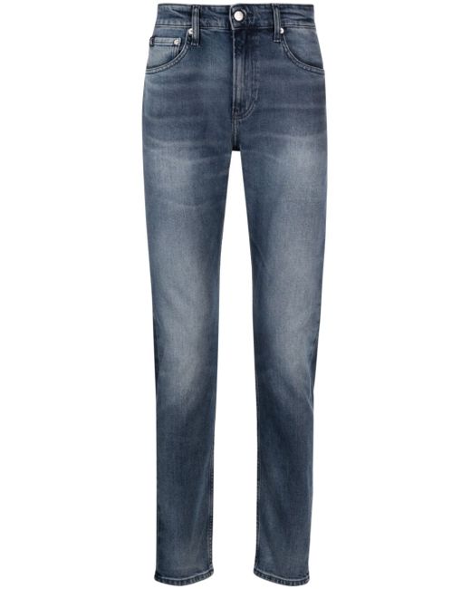 Calvin Klein Jeans logo-patch straight-leg jeans