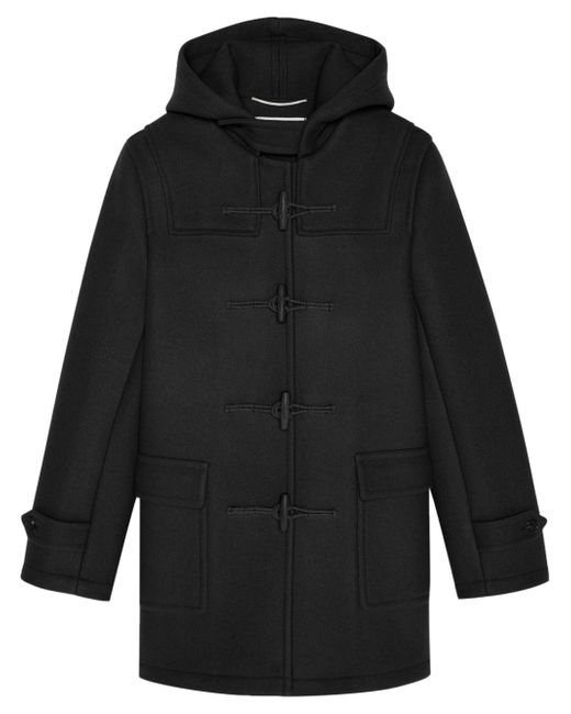 Saint Laurent hooded duffle coat