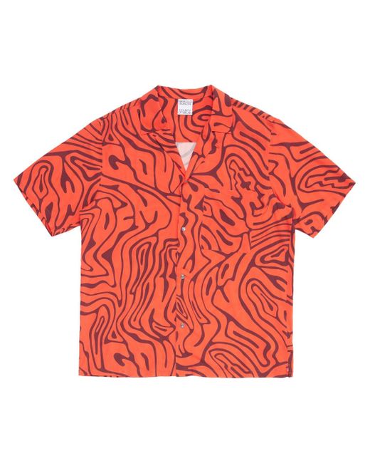 Marcelo Burlon County Of Milan abstract-print short-sleeve shirt