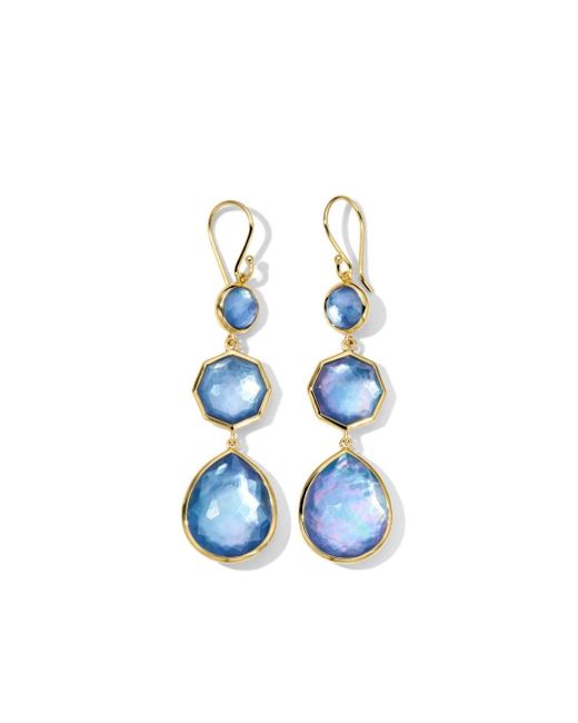 Ippolita 18kt yellow Rock Candy Crazy 8s small drop earrings