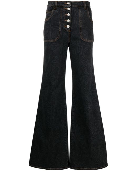 Etro buttoned flared jeans